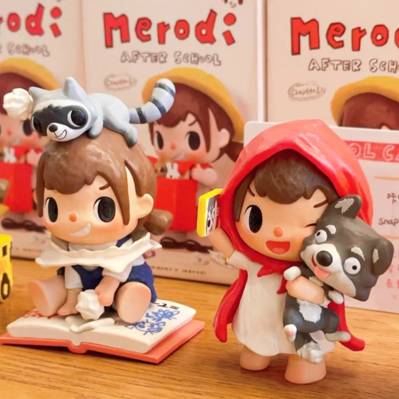 POP MART Merodi After School Series: Коллекционная плюшевая фигурка в закрытой упаковке, декор для рабочего стола и спальни, подарок-сюрприз для девочек и любителей игрушек