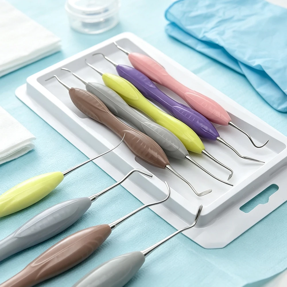 Precision Instruments Professional Dental Aesthetic Restoration Tools 5 Pcs Composite Resin Spatulas