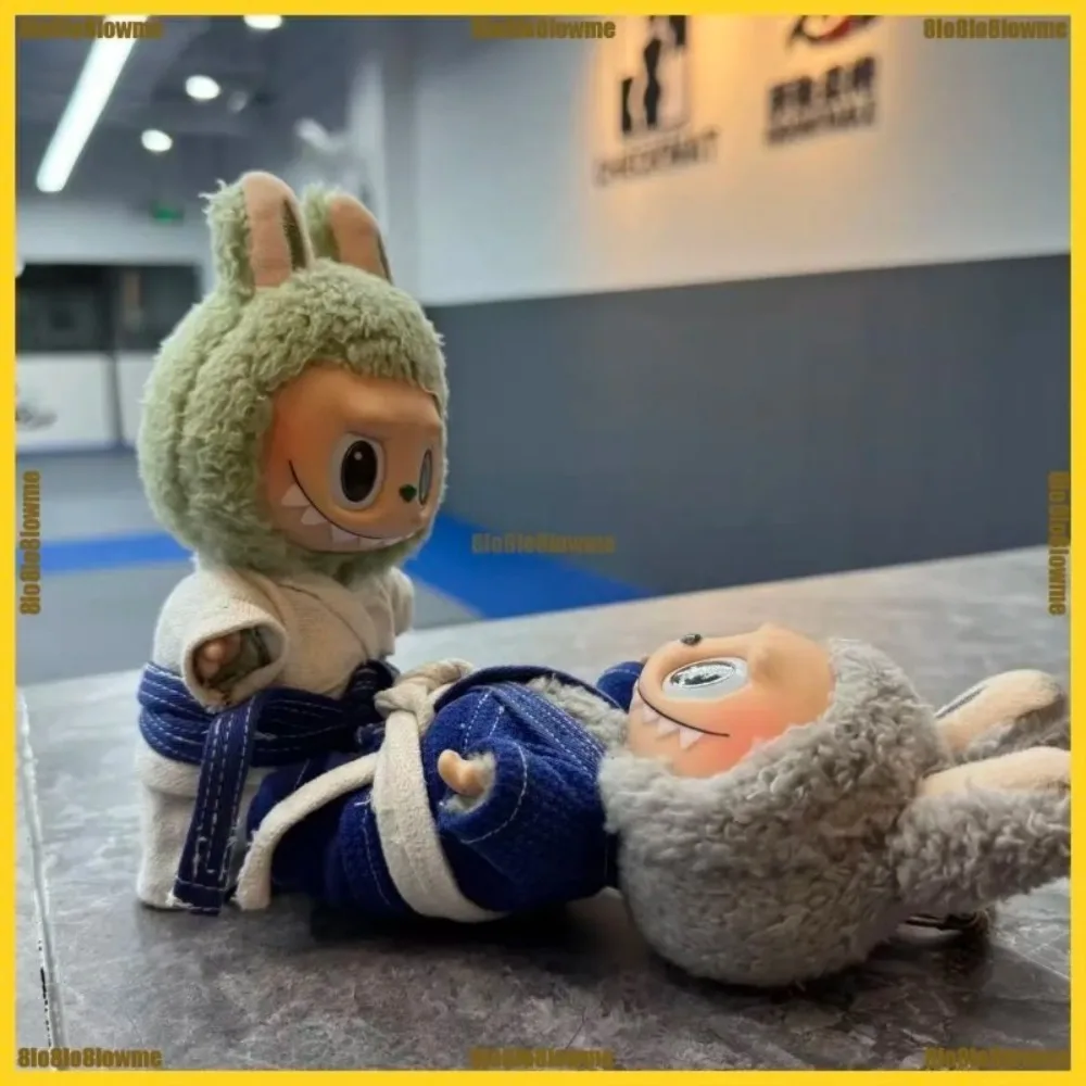 

1Set 15/17CM Labubu Doll Clothes Judo Taekwondo Uniform Dress Up Dolls Accessories Sitting Party Game Christmas Gift Toys