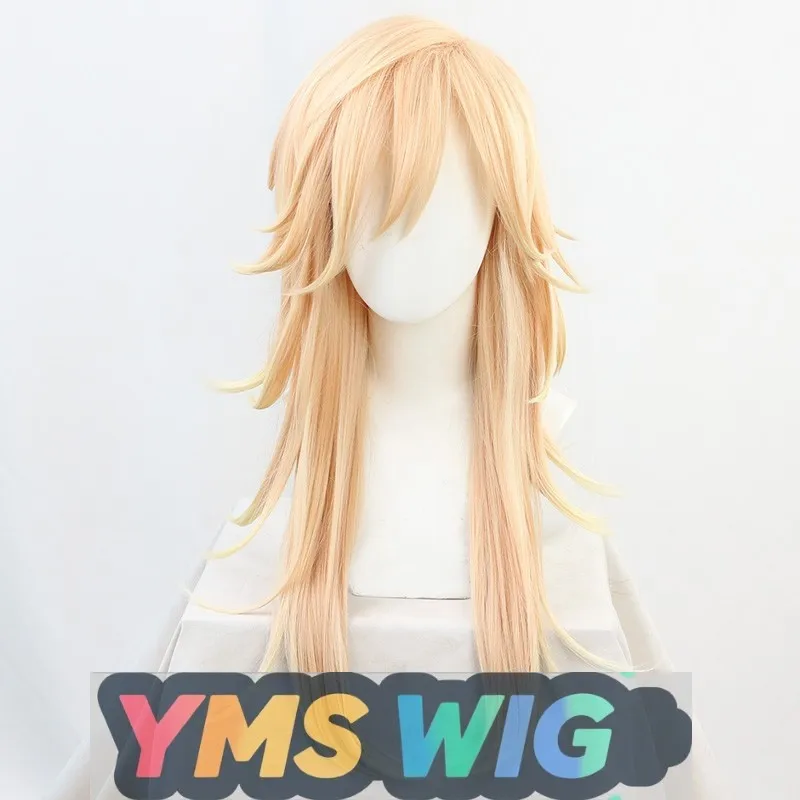 

【YMS WIG】Парик для косплея Demon Slayer Томиока, искусственные волосы, градиент цвета, многослойные, обратные завитки, двенадцать призрачных лун