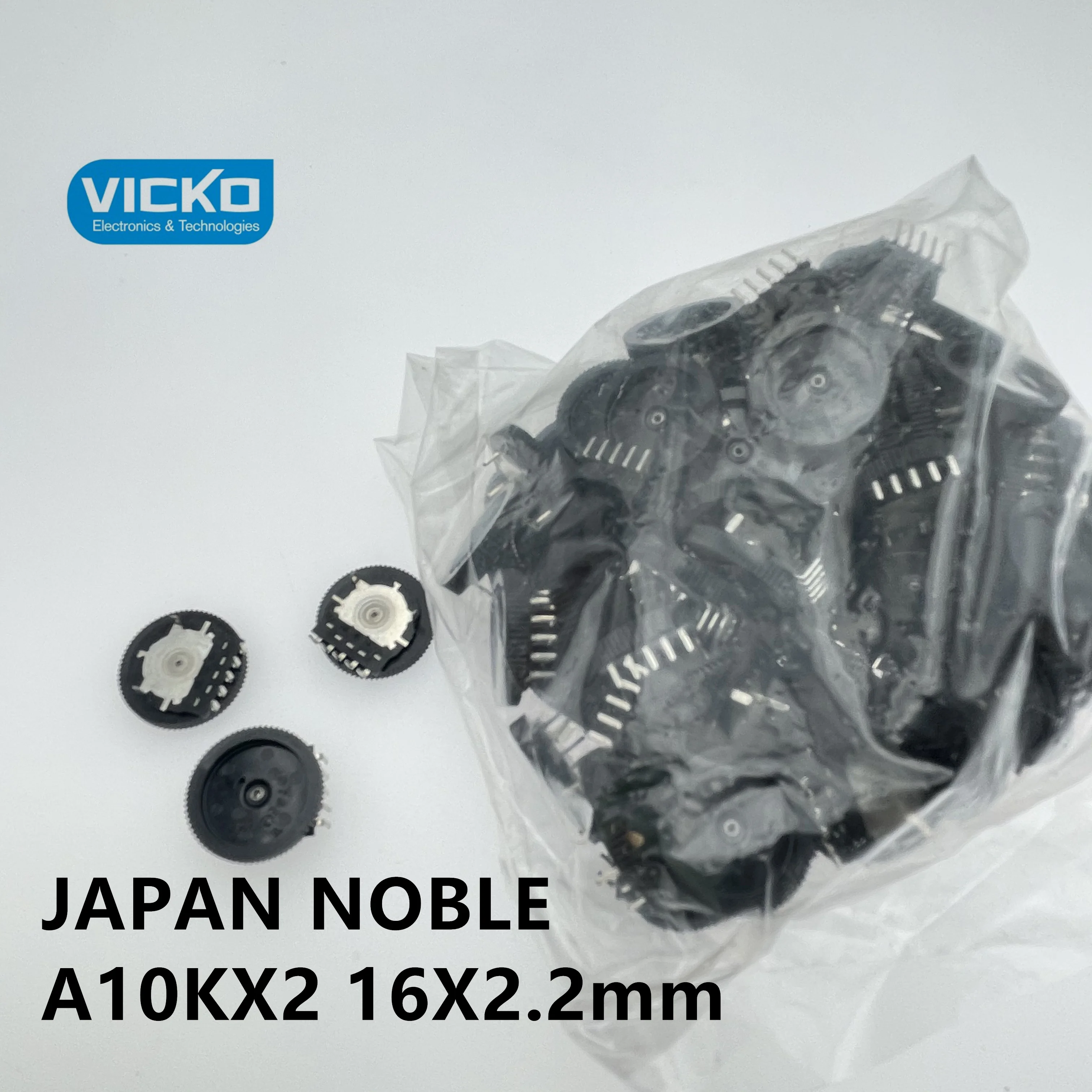 250pcs Japan Empire NOBLE A10KX2 gear potentiometer A103 10K A10K double pull potentiometer 16*2.2MM switch 5 foot