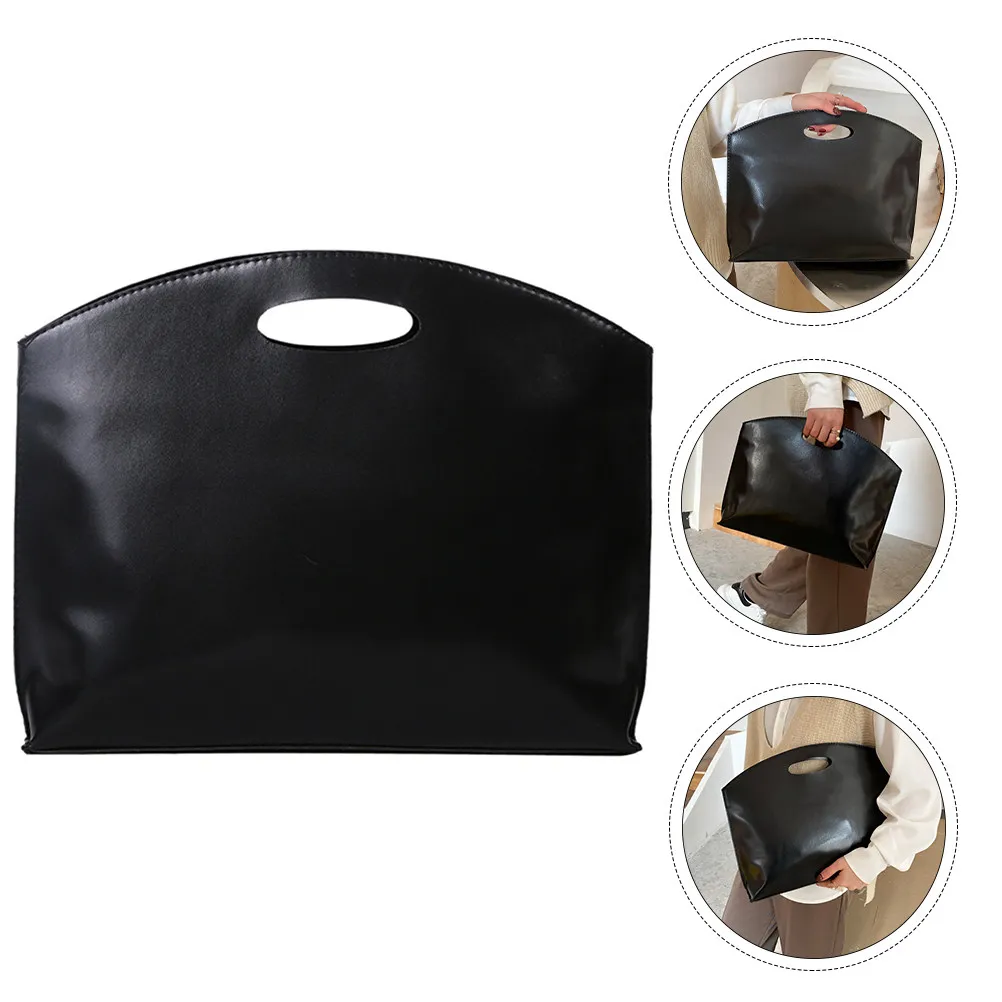 

1Pcs PU Briefcase Classic Business Tote Bag Suitable for Work Travel Shopping Large Capacity Attache Case