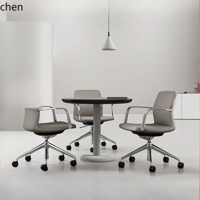 office chair leather swivel chair negotiation  lifting ergonomic  sedentary bow conference  signing special