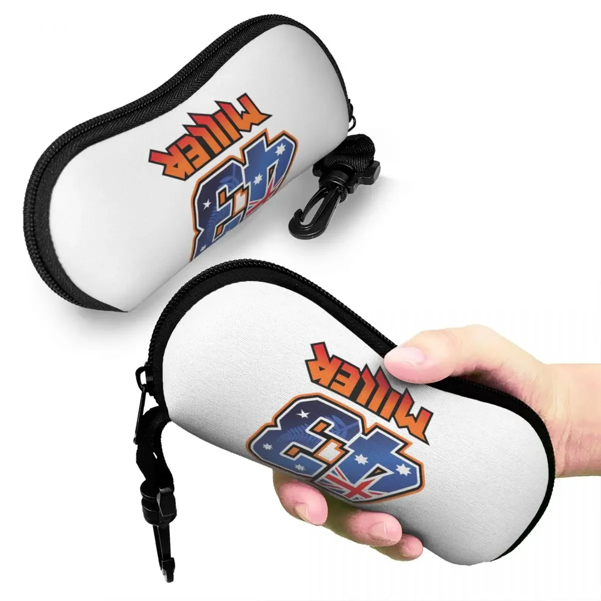 

Jack Miller Number 43 Shell Glasses Case Protective Sunglasses Box Women Men Soft Eyeglass Bag Pouch