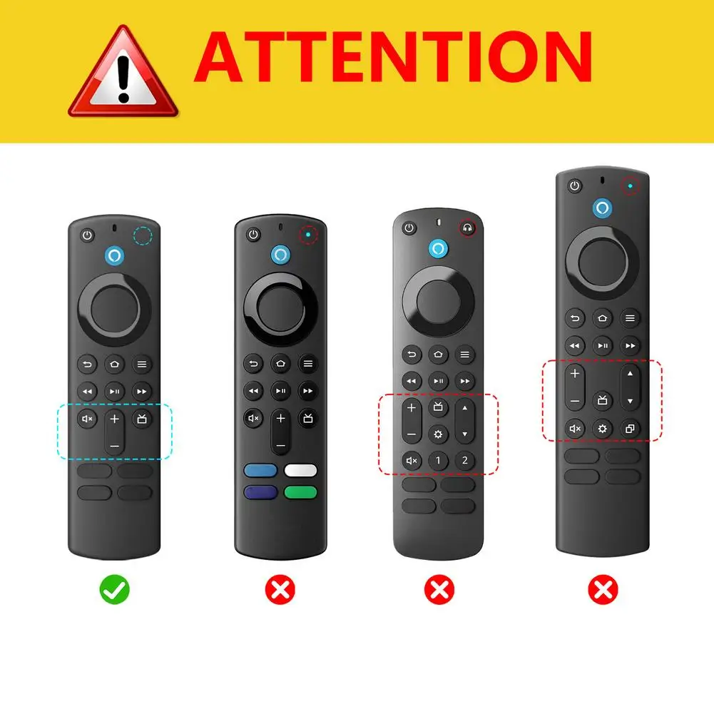 Silicone Remote Control Protective Cover For Fire TV Stick HD/4K Glow-in-the-Dark Anti-Drop Dustproof Case TV Accessories view 6