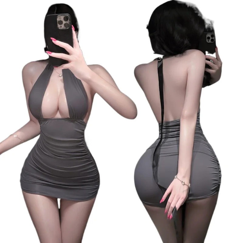 

Японский сексуальный комплект нижнего белья в стиле униформы секретарши: соблазнительный, откровенный, с открытым бюстом, для ночных клубов, ролевых игр, йоги, костюм для вечеринок в стиле панк-рок