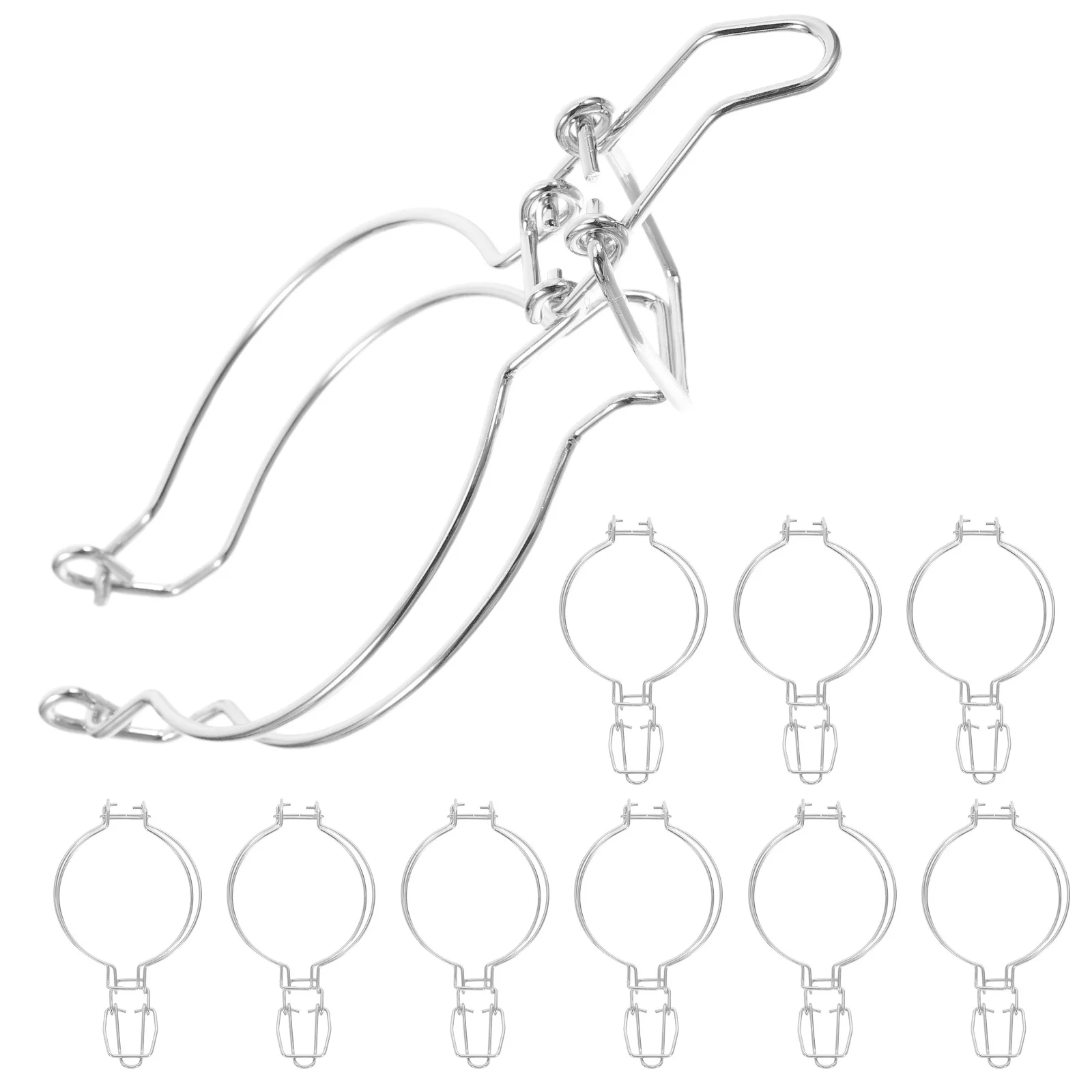 

10pcs Sealing Jar Clamp Stainless Steel Wire Buckle For Wide Mouth Glass Cans Replacement Kitchen Storage Fastening Accessories