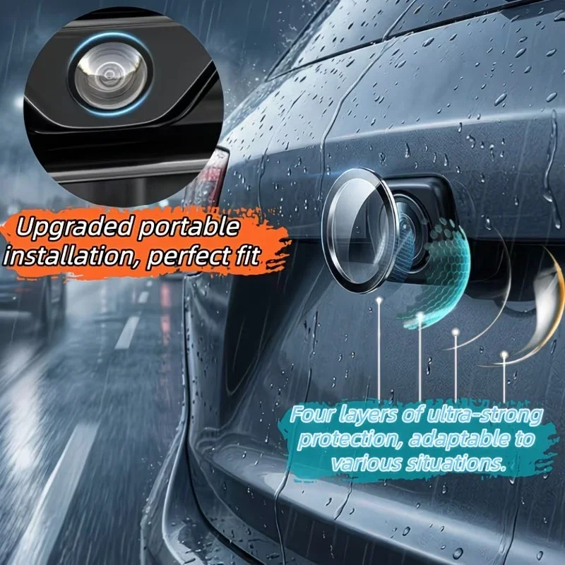 

Universal Car Camera Lens Protector 2/4PCS Rear View Backup Camera Cover Camera Protection Anti Scratch Waterproof