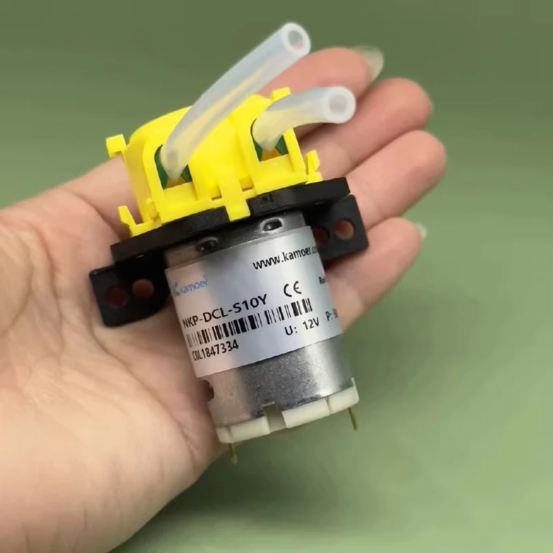 DC 12V Mini Peristaltic Water Pump Dosing Pump Micro Self-priming Suction Liquid Pump Direction Reversible Lab Metering