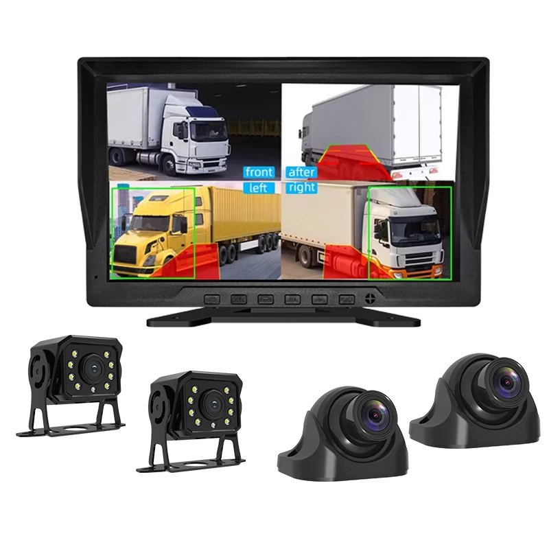 【Hot Selling】Hot Selling 10.1 Inch Wireless Rear   ADAS Split Screen Reverse   System Front/Rear View Backup   4-