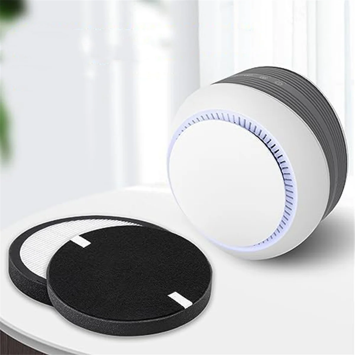 SLQZT 2 Pak Filter untuk Pembersih Udara PureZone, Filter Sejati H13 untuk Sistem Filtrasi 2-In-1 Pembersih Udara
