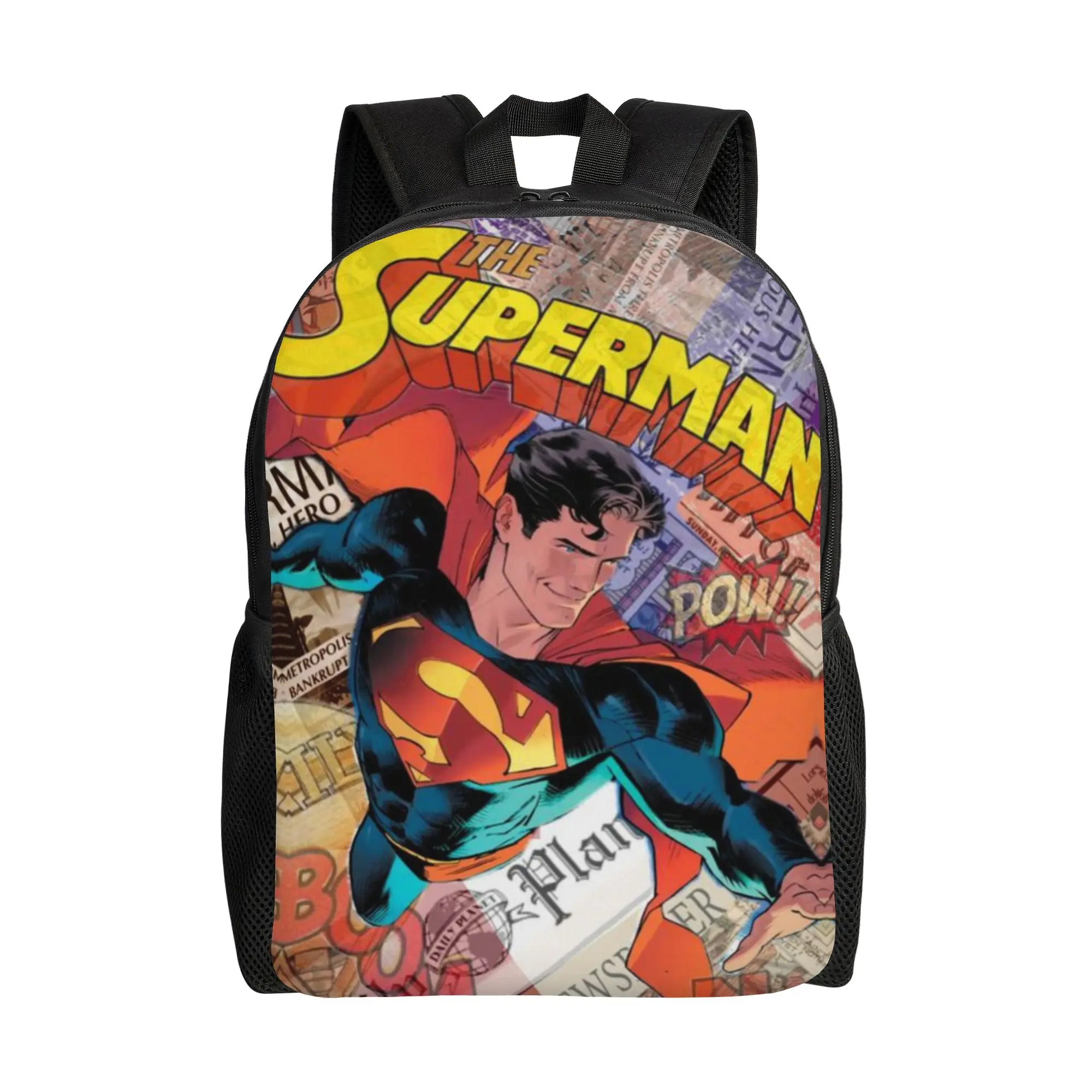 

Superman Storage Bag Back to school season Hero Kawaii Backpack