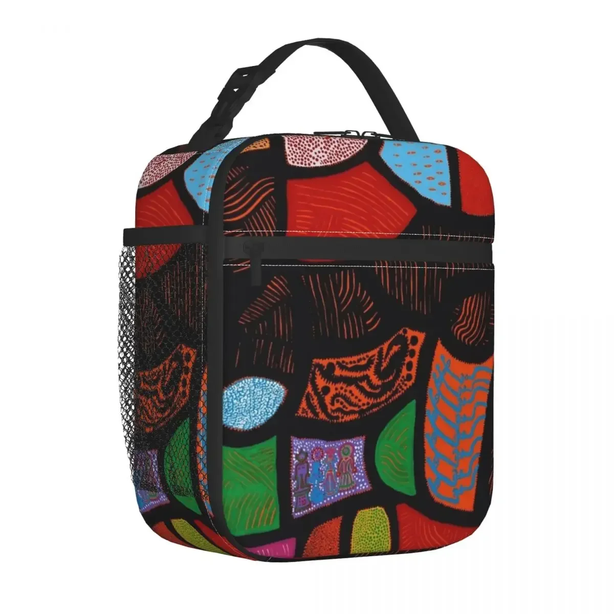 Yayoi Kusama-Sacos de Almoço Isolados para Homens e Mulheres, Recipiente Térmico, Alta Capacidade, Tote, Lancheira para Trabalho, Piquenique