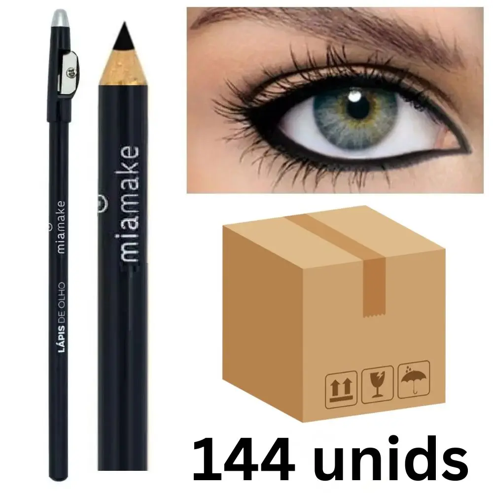 ブラックアイペンシル-144-ケース、ミアメイク-282-シャープナー付き