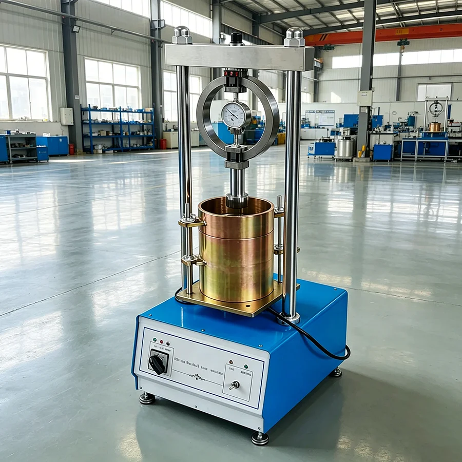 Stability Tester 60kN 3 Speeds ASTM AASHTO 152mm Mold Marshall Pressing Head (101.6mm) 220mm Two-Column Spacing