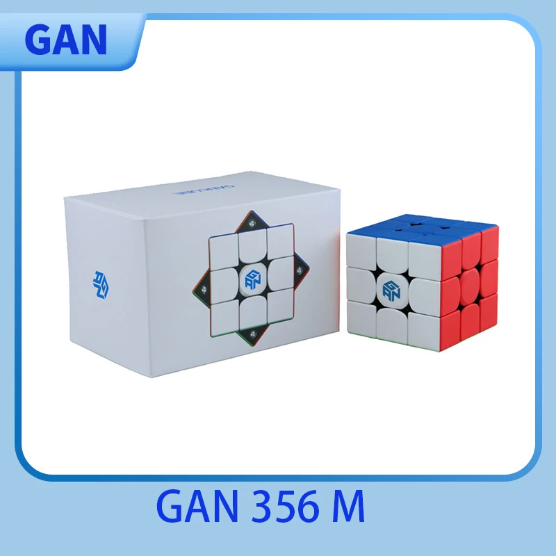 GAN 356 M 마그네틱 매직 스피드 큐브, 전문 Gan 타이머 퍼즐 장난감, 어린이 선물, GAN 356 M 라이트 스트레스 해소 장난감 