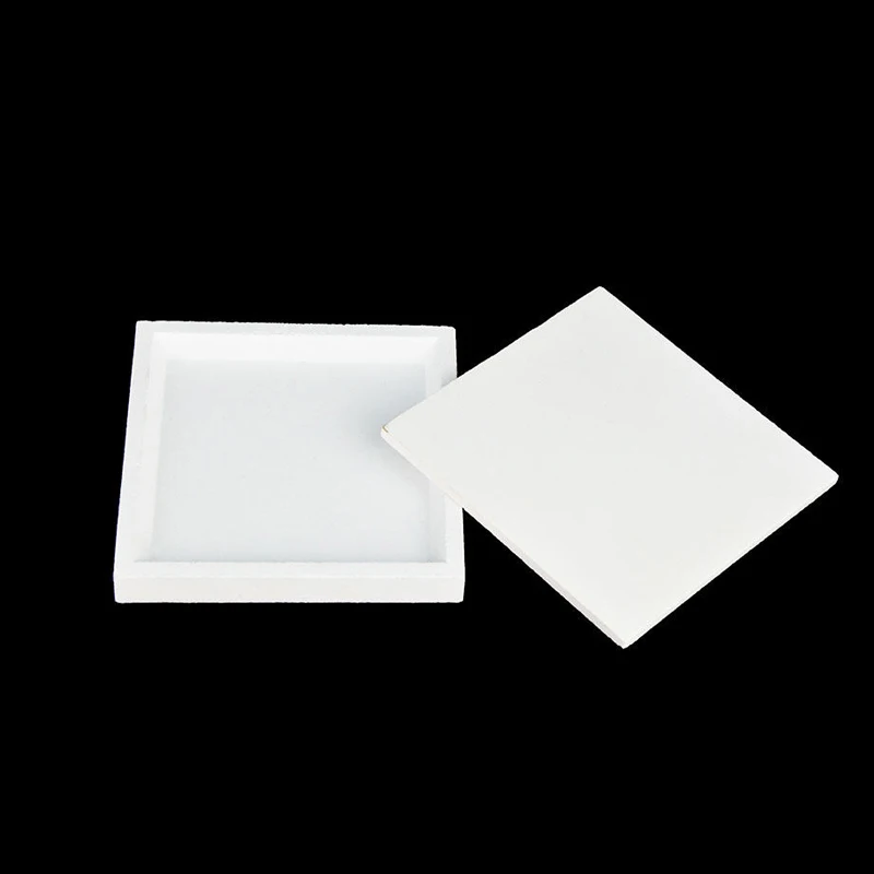 Aluminum oxide fine corundum box bowl, high temperature resistant firing table, stackable for scientific research purposes