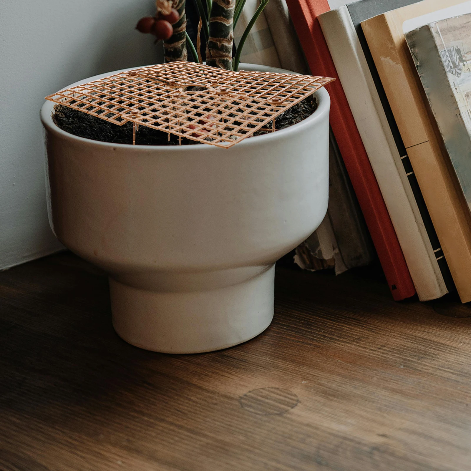 

Прочный горшок для растений, защитная крышка для почвы, сетка, аксессуар для цветочного горшка, садовые принадлежности, предотвращающий копание кошек, столб из мха, пластик