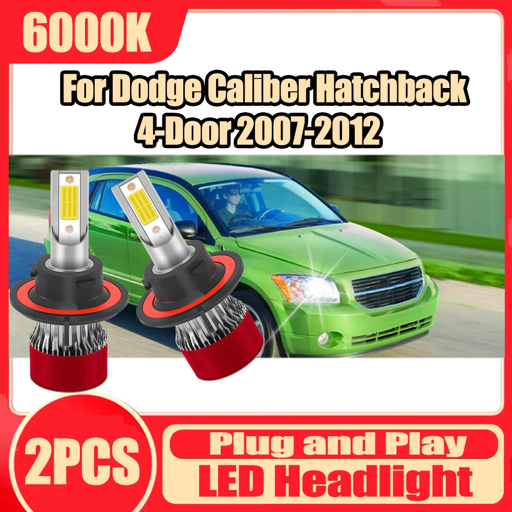 

2PCS Canbus Turbo Auto Headlamps 30000LM Car LED Headlight 150W 6000K Super White For Dodge Caliber Hatchback 4-Door 2007-2012