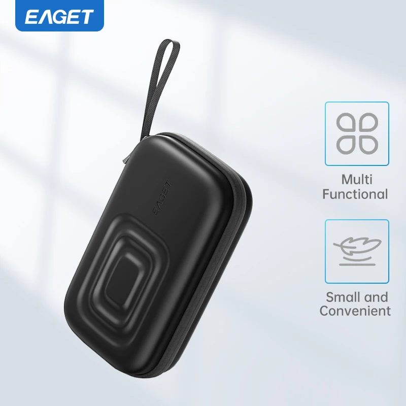 

Eaget 2.5 Inch HDD Box Bag Case Portable Hard Drive Bag for External Portable HDD hdd box case storage Protection Black