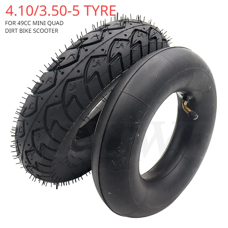 

4.10/3.50-5 Inner Tube Outer Tyre for Quad Dirt Bike Scooter ATV Buggy Gas scooter bike motorcycle 12 inch Road tyre