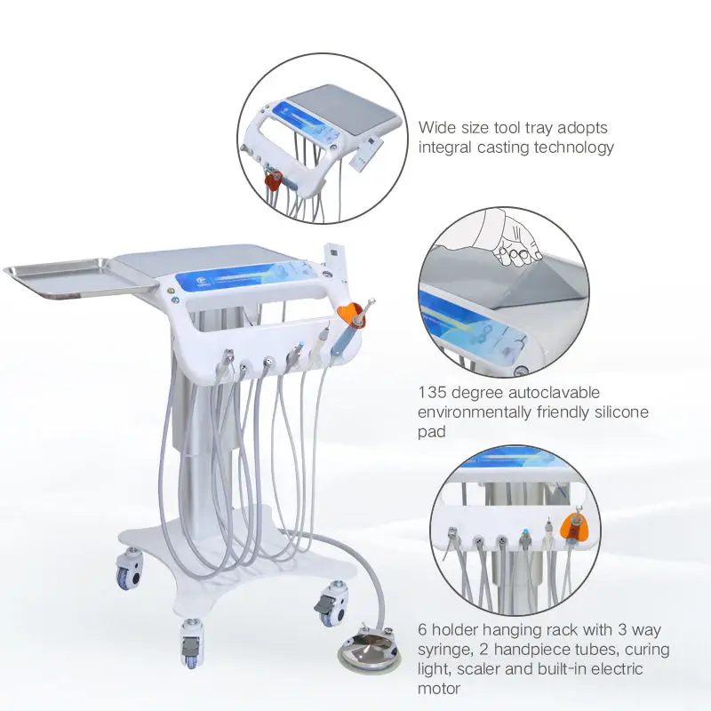 Mobile Dental Unit Portable Dental Mobile Treatment Carts