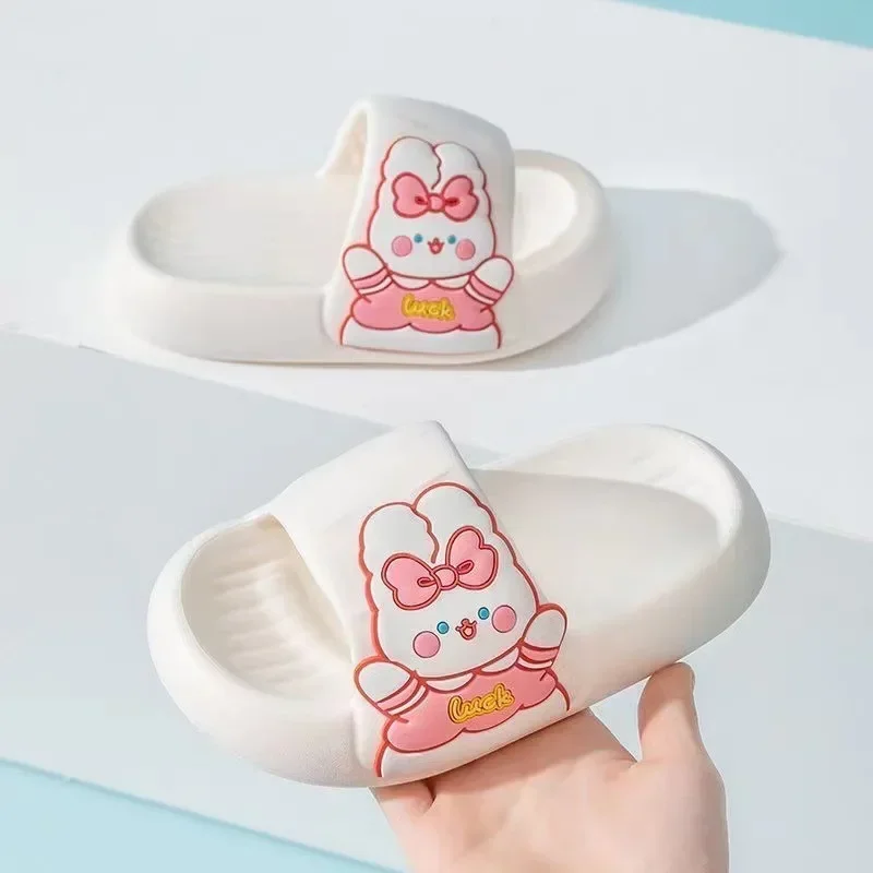 Children Slippers Summer Cute Anti Slip Boys Slippers Cartoon Soft Soled Girls Bathroom Slippers Kid Home Slippers