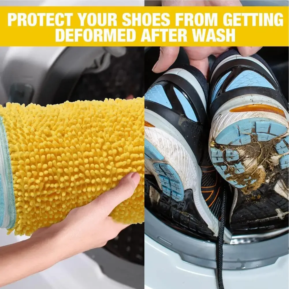 Washing Shoes Bag Cotton Laundry Net Fluffy Fibers Anti-deformation Shoes Clothes Organizer Easily Remove Dirt Washing Bags