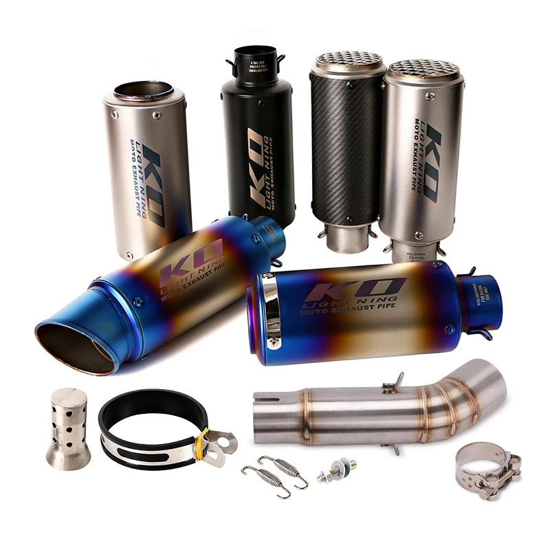 

Для Suzuki GSR750 до 2025 51 мм выхлопная система мотоцикла из нержавеющей стали, глушитель среднего звена с DB Killer