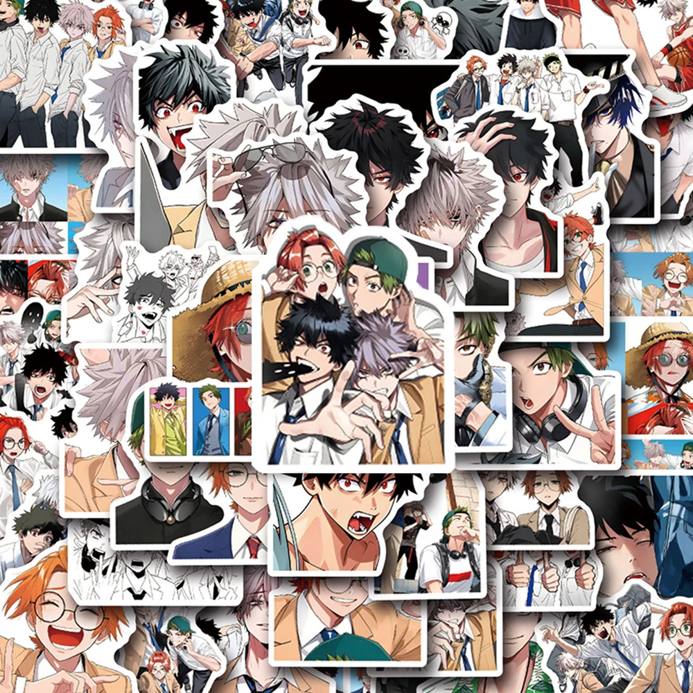 10/30/54pcs Phantom Busters Anime Stickers Cool Japanese Manga Graffiti Sticker Skateboard Guitar Diary Phone Cartoon Decals Toy