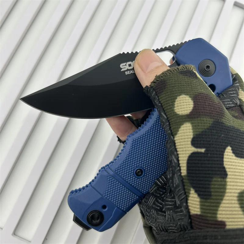 

Ambidextrous Folding SEAL XR Pocket Knife 8Cr13Mov Blade Nylon Fibre Handle Camping Hiking Survival Multitool Hand Knives Gitfs