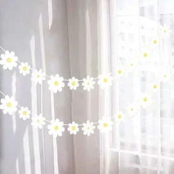 Daisy Flower Paper Banner Girls Birthday Party Daisy Bunting Flag Boho Daisy Party Decor Hanging Garland baby shower Supplies