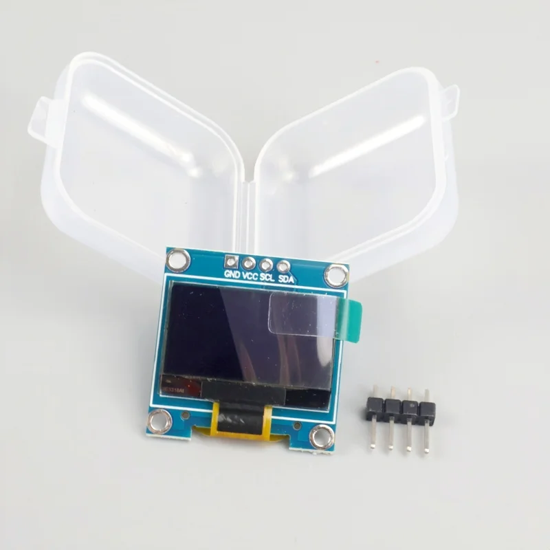 0.96 Inch Blue/White IIC OLED Display - 128x64 Pixels Arduino/RPi/ESP32 Compatible Low Power Compact for DIY & Embedded Projects