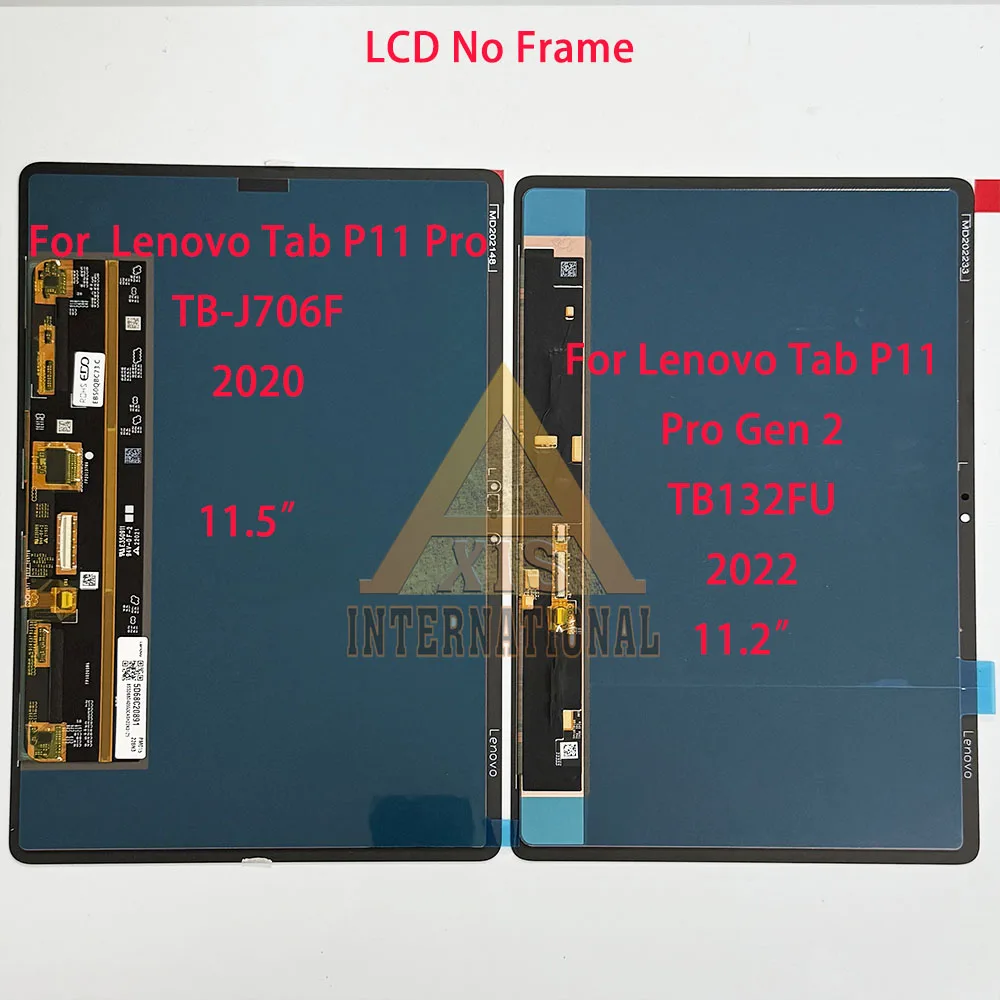    Pantalla OLED Original para Lenovo Tab P11 Pro Gen 2 TB132FU 2022, Pantalla LCD para Tab P11 P11 Pro TB-J706F 2020 con Marco