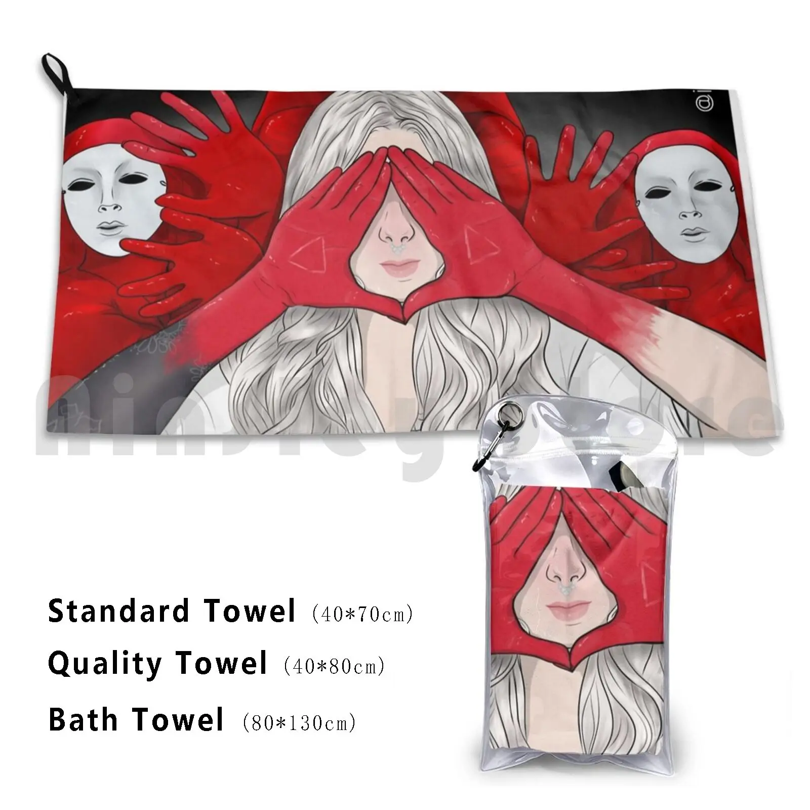 Maria Brink-In This Moment Beach Towel Quick Dry Quality Towel Maria Brink In This Moment Metal Music Love Red Famous
