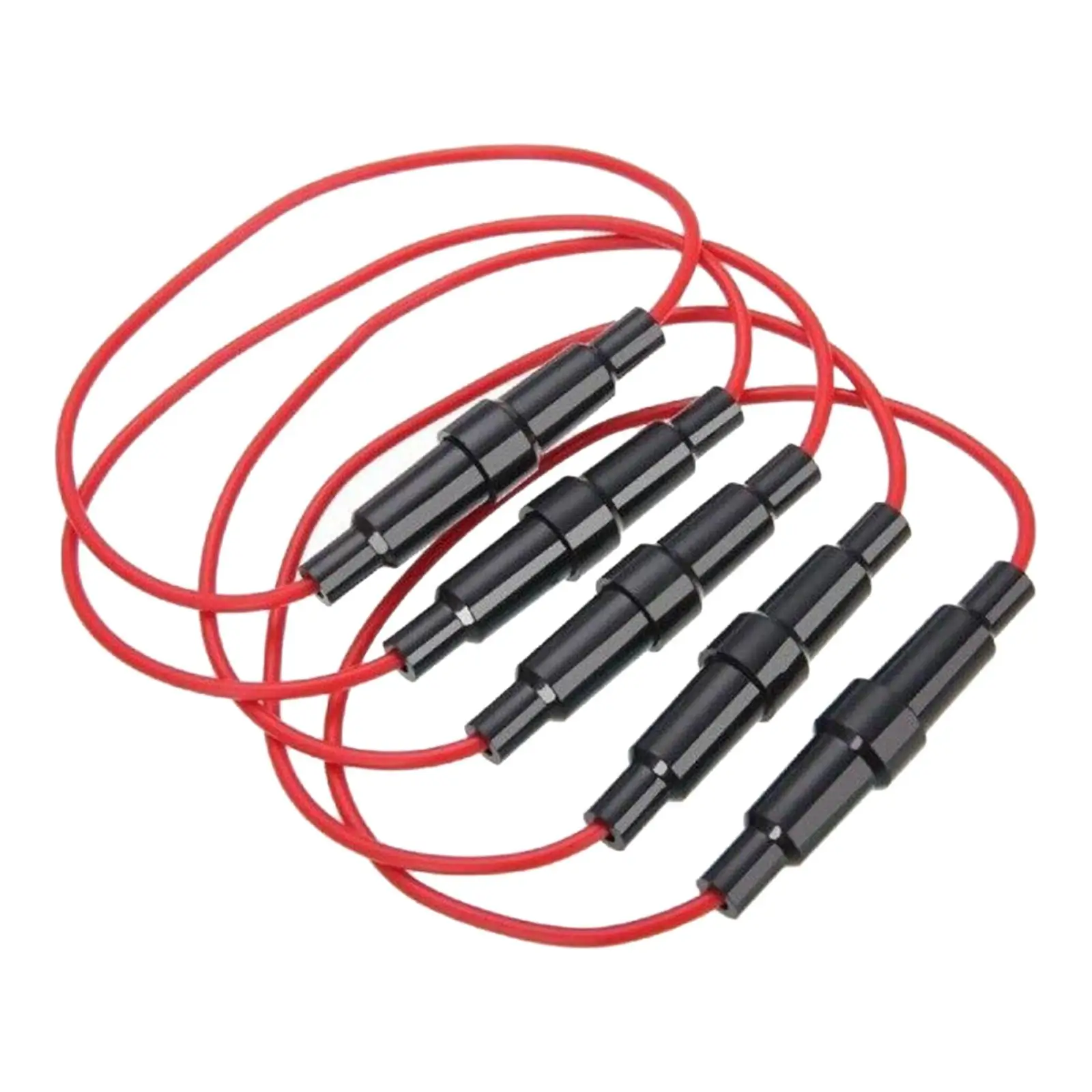 Image of 5 x Inline-Sicherungshalter, Automobilzubehör, wasserdicht, 18 Gauge AWG-Draht für Marine, Transporter, LKWs, Standard-Auto-Sicherung, Boote