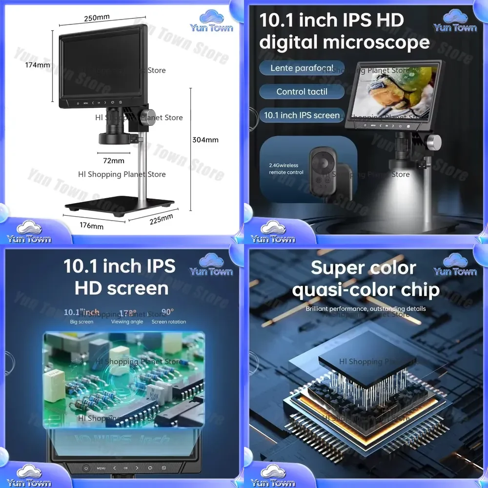 50X to 1200X Digital Scanning Electron Microscope for Inverted Metallurgical Laboratory Microscope with Remote Control for