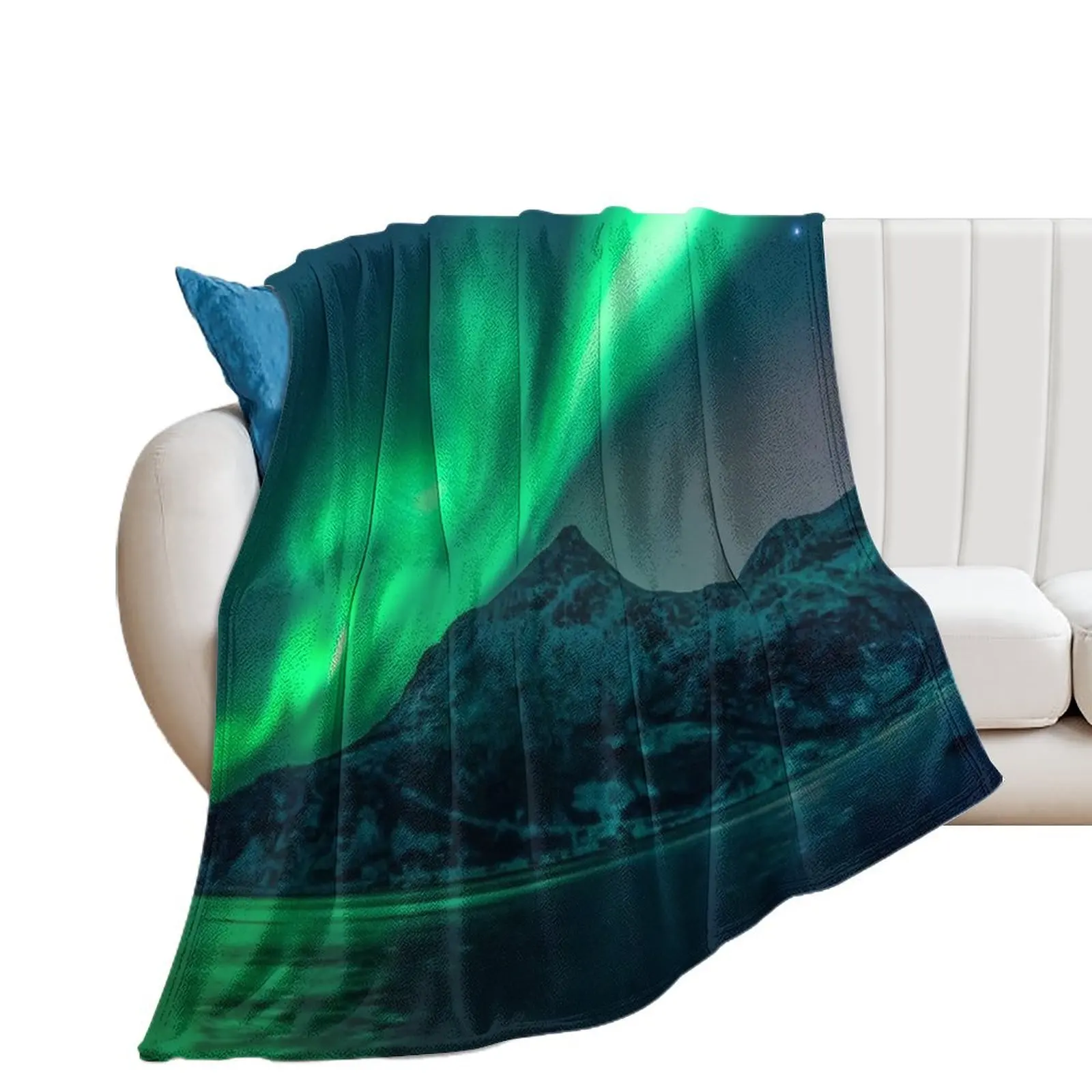 

Aurora Borealis (Northern Lights) Throw Blanket Stuffeds Decorative Beds Blankets