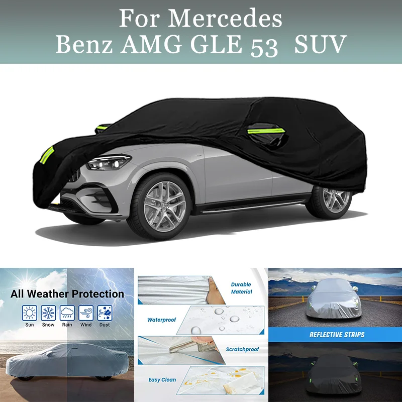 

For Mercedes Benz AMG GLE 53 SUV Car Cover Waterproof All Weather Protection Outdoor Car Covers Snowproof Windproof