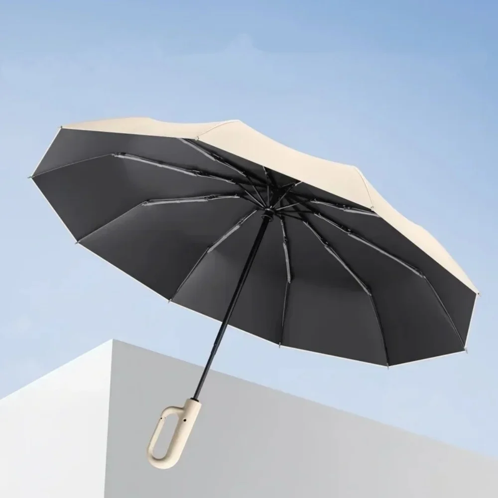

UPF50+ Windproof Umbrella Large Surface Multiple People Durable Folding Umbrella Minimalist Outdoor Umbrella for Women and Men