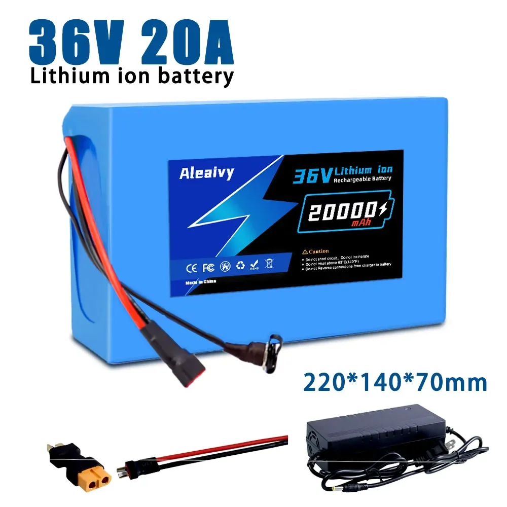 

High Capacity 36v 20Ah Electric Bicycle Battery with Built-in 30A BMS -Ideal for 100W-1000W E-bikes Scooters Motorcycles Battery