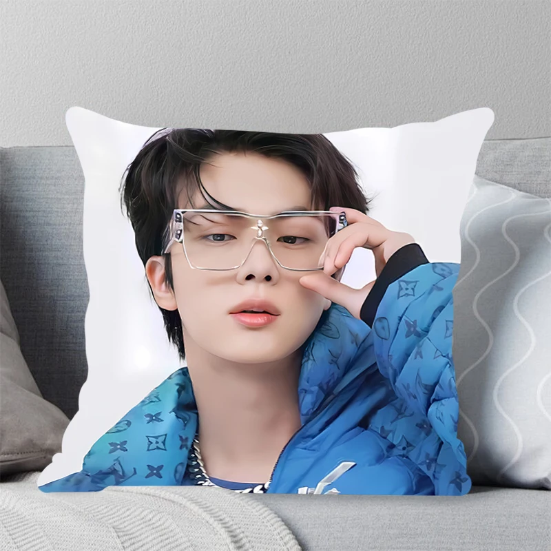 Comfortable pillow room bedroom office coffee shop car pillow living room Fashion kpop K-Kim Seok Jins pillowcase Home Decor