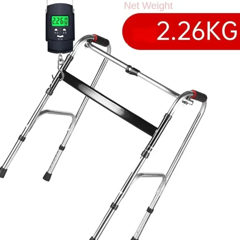 Stainless Steel Folding Cane Chair Adjustable Height Push-to-Walk Vehicle Durable Mobility Aid for Disabled And Elderly