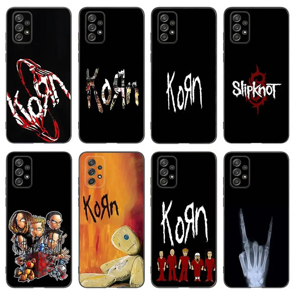 

K-Korn Rock Band Phone Case For Samsung Galaxy A 91,80,73,72,53,52,51,22,5G,Plus,J,Note Soft Black Cover