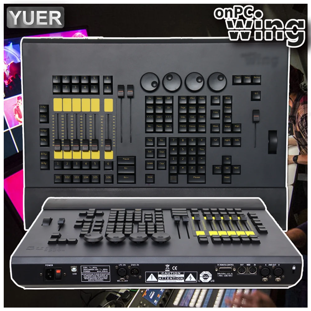 

Onpc Command Wing Fader Wing With Logo Stage Lighting controller Professional Console DJ Lighting Moving Light 2048 Parameters