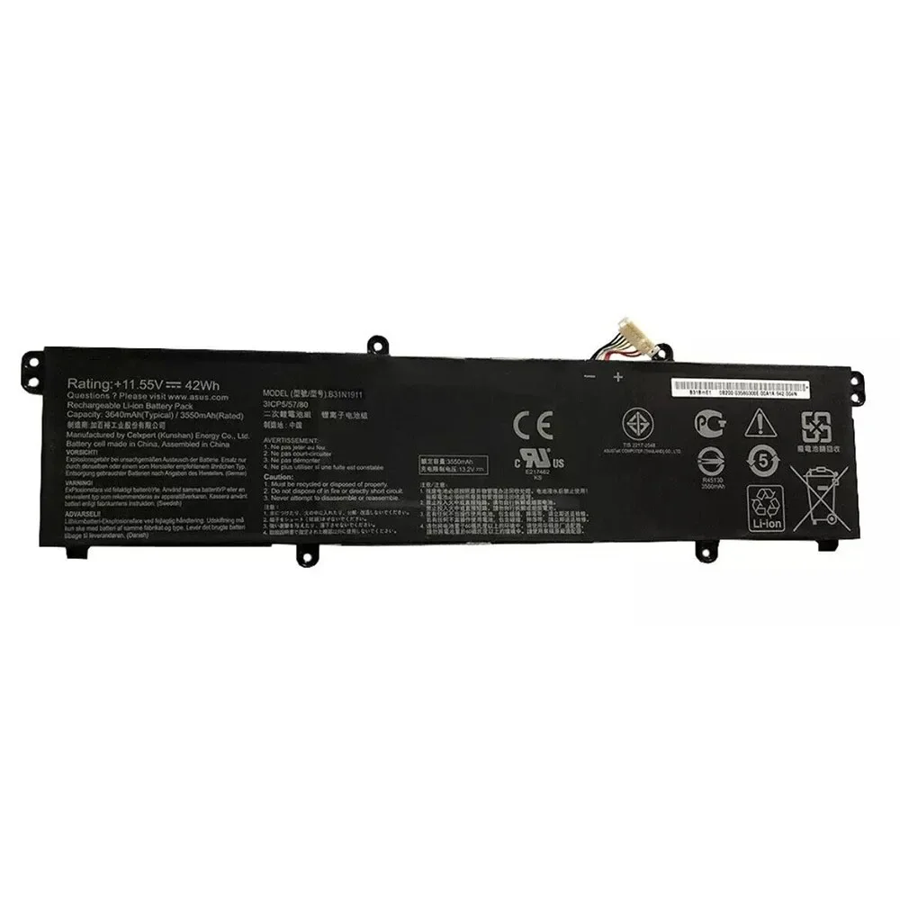 Imagem -03 - Bateria Original do Portátil para Asus Vivobook 14 B31n1911 11.55v 42wh Tm420ia Tp420ia K413fa V4050fa Novo