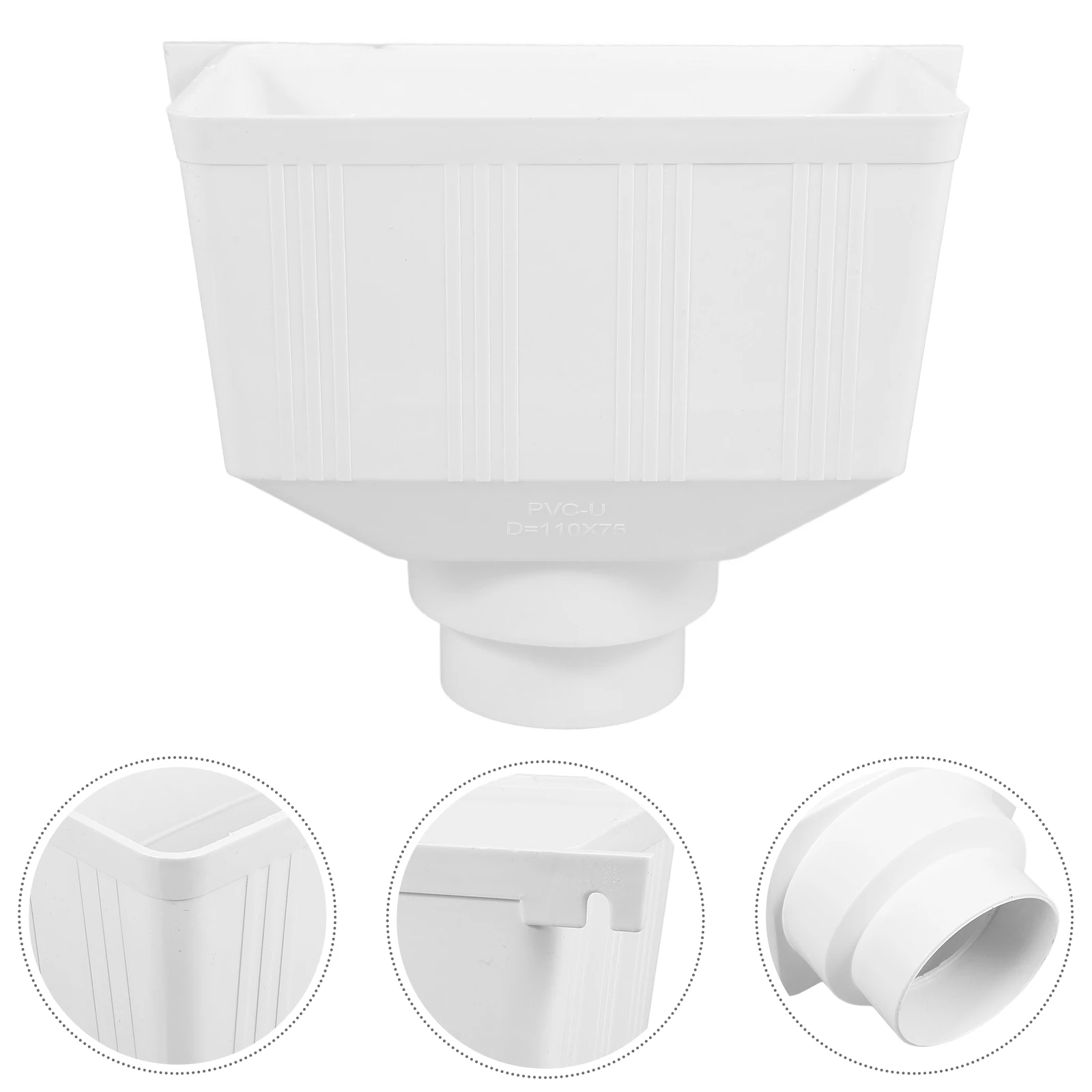 

Rainwater Downspout Drainage Connector PVC Diverting Water Gutter Drain Collection System For Lawn Outdoor Sewerage Pipe Fitting