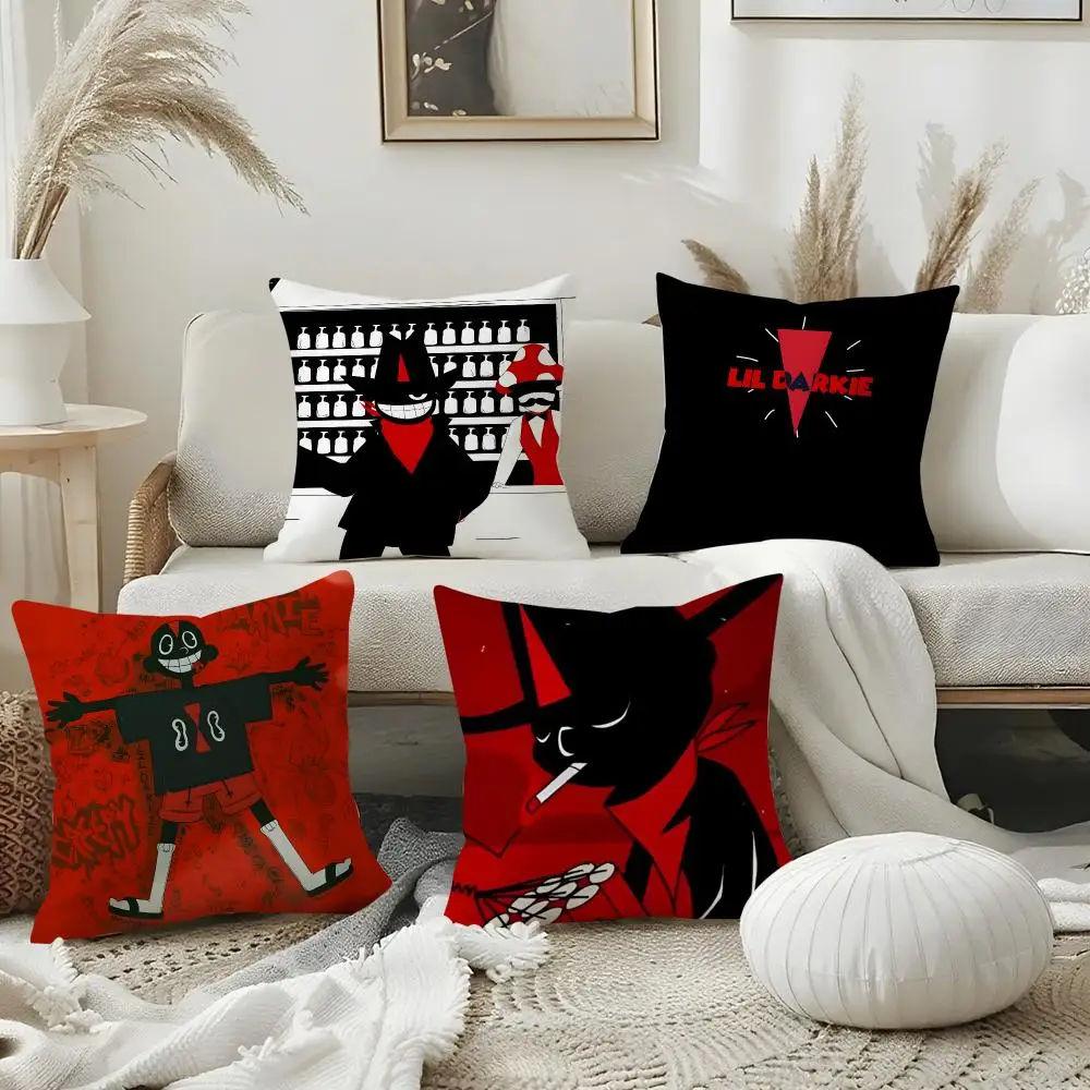 L-Lil D-DarkieS Rapper Cushion Cover Pillow Case Plush Fabric Soft Double Sided Print Home Sofa High Quality Cushion