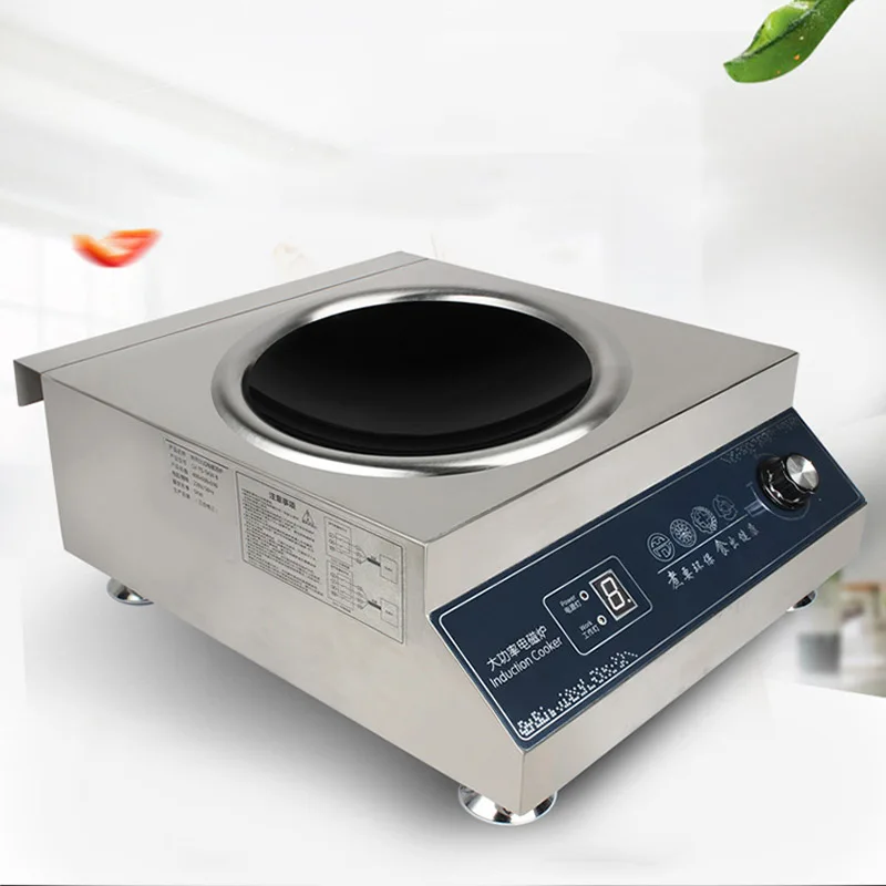 5000 واط طباخ التعريفي التجاري مقعر عالية الطاقة اثارة فراي فندق مقصف فندق سطح المكتب موقد القلي الكهربائي