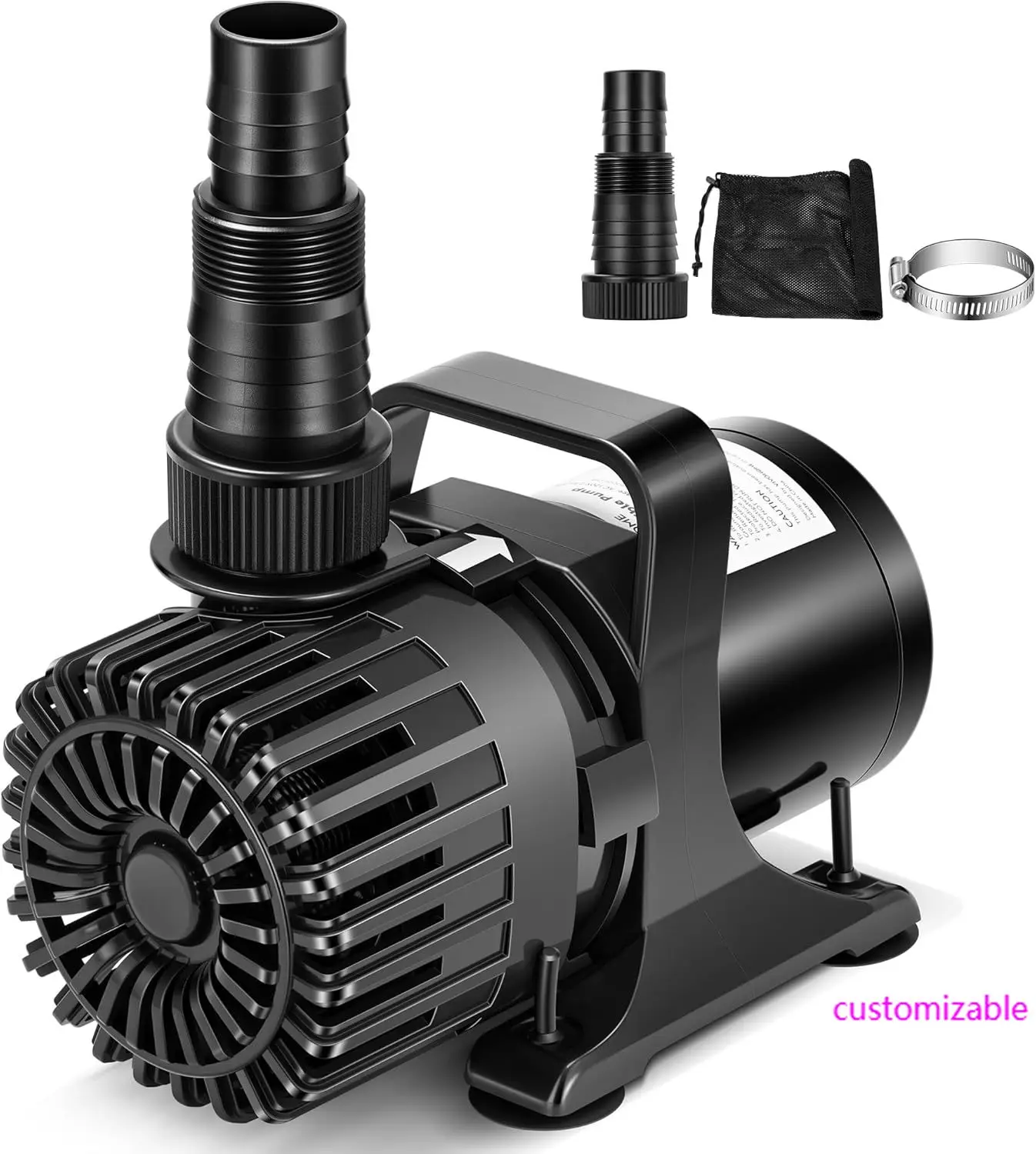 

310W 5300GPH Submersible Water Pump with 180° Adjustable Water Outlet, 20ft High Lift for Waterfall Fountains Fish Tank Pond